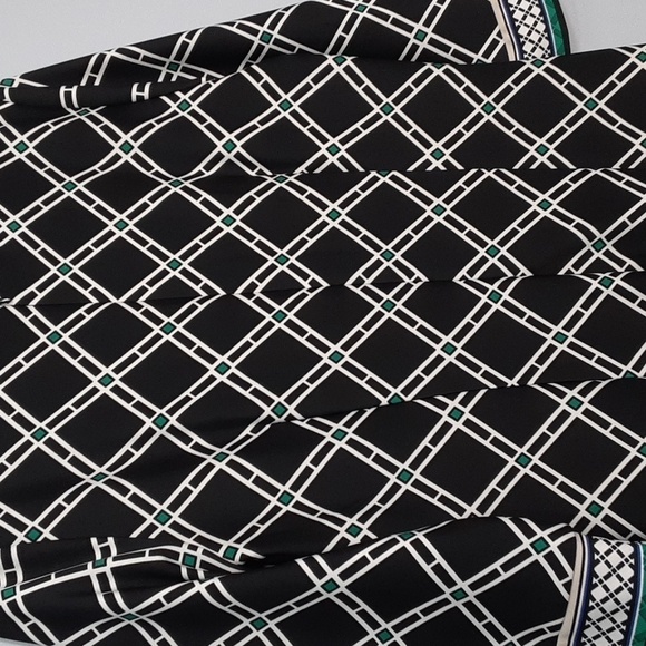 White House Black Market Argyle Black Print Dress - Picture 7 of 8